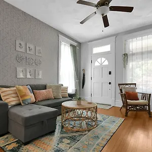 Apartment Modern Boho Stylish 1br Near Dt On Historic Street, Columbus